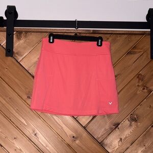 Callaway Coral Athletic Gold Skort Medium
